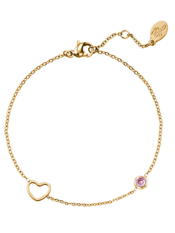 Armband Geboortesteen Oktober goud