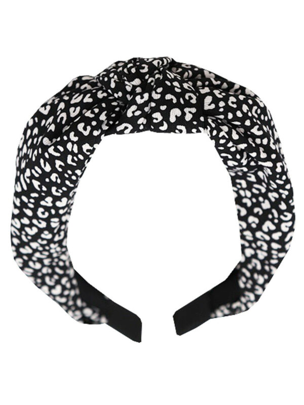 Haarband Cheetah Zwart
