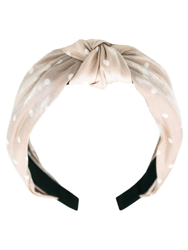 Haarband Stippen Beige
